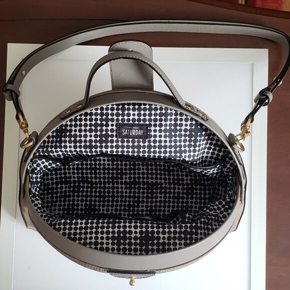 KATE SPADE NEW YORK SATURDAY MAGENTA HALF CIRCLE CROSSBODY SHOULDER BAG - Picture 9 of 12